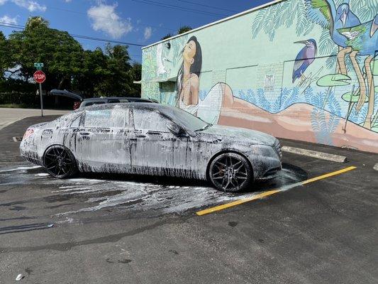 Mercedes Maybach spa day.