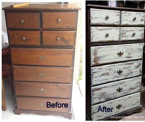 Vintage 9 drawer dresser