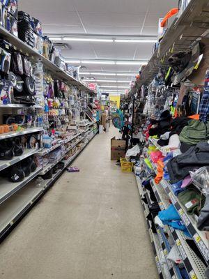 Messy aisles