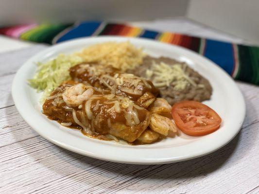 Enchiladas de Camaro (Shrimp Enchiladas)