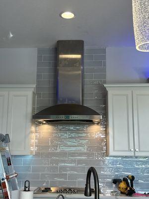 GE Monogram range hood