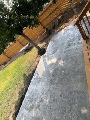 Grey texture concrete patio