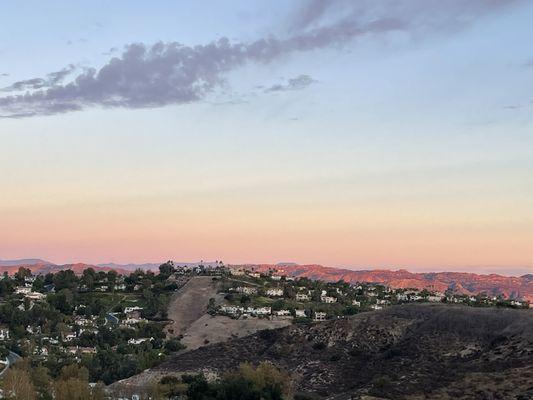 Calabasas Village at dusk