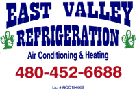 East Valley's logo and phone number