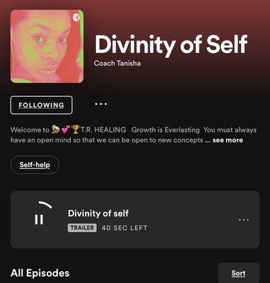 Spotify Podcast: 
 T.R. HEALING - Divinity Of Self