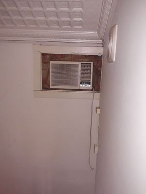 Here an A/C unit that was built into a wall. The customer decided to swap it out with a custom size window to provide additional lighting.