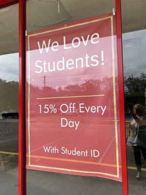 Student Discount