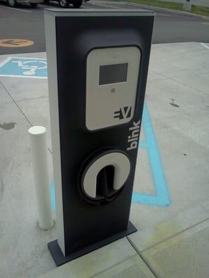 Blink EV charging station.