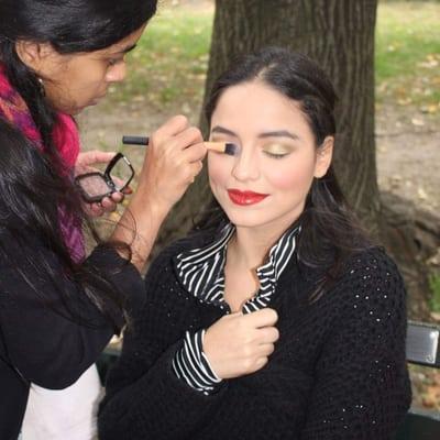 Makeup for bridal photoshoot - makeup by Netra