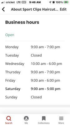 The hours were updated a few days ago (according to Yelp).  Still not open!