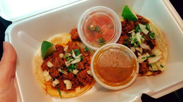 Barbacoa street tacos! Yes please!