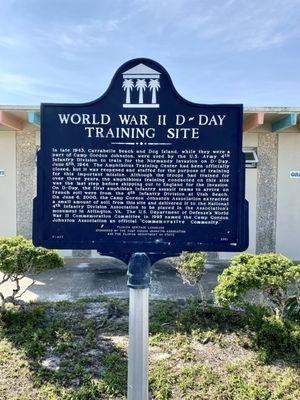 World War II D-Day Training Site Marker