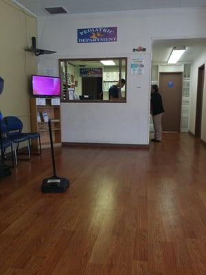 Pediatric's front desk