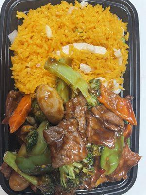 Dinner combo: hunan beef