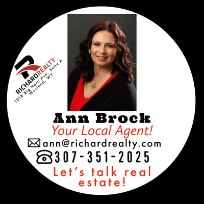 Ann Brock - Your Local Agent 
Worland, Ten Sleep, & Surrounding Areas