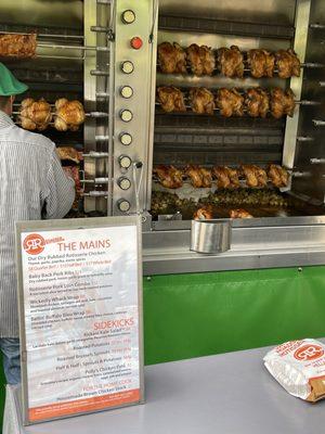 The other food truck at the MVFM. Excellent rotisserie chicken + brussels sprouts + roasted potatoes