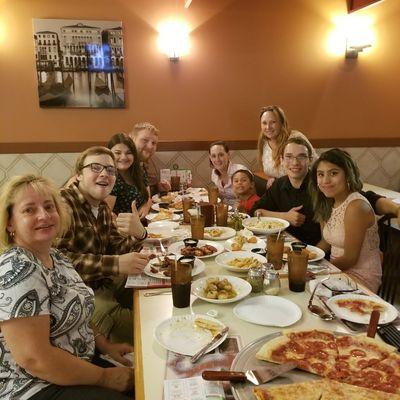 Big family eating dinner!