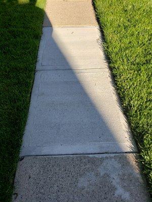 Replaced sidewalk