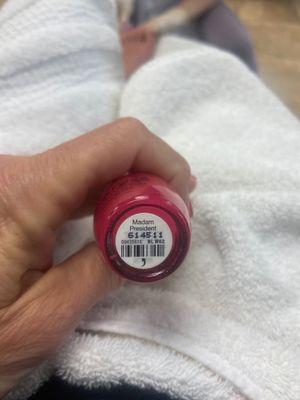 Memorial Day Mani - Pedi. Found the perfect color.  Always a Happy customer