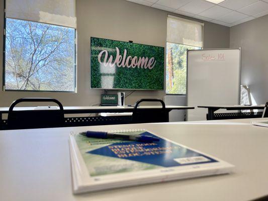 Flex Room classroom-styled