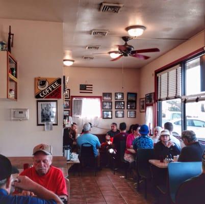 Inside of Red Dog Diner