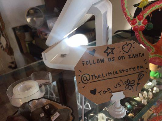 Instagram handle @thelittlestorepr follow for updates on in-store items