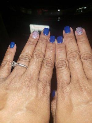 Manicure with gel builder