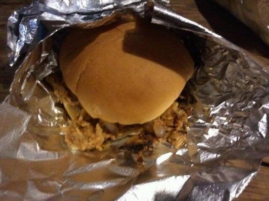 BBQ pork sandwich - reminds of a better version of a sloppy joe