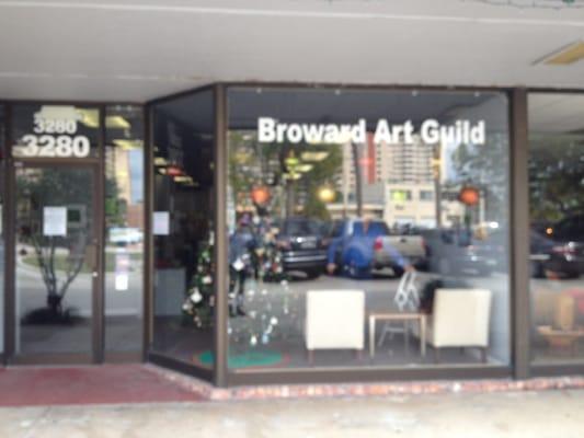 Storefront of Broward Art Guild