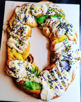 Cream Cheese filled King Cake