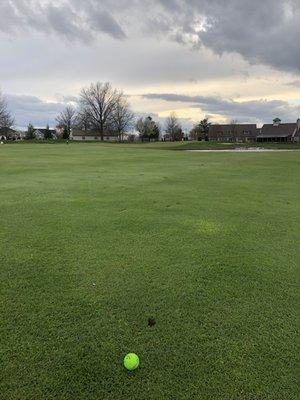 Approach off blue tee's on 9