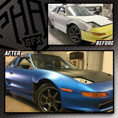 Toyota MR2 Color Change Wrap by PHAT GFX