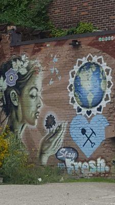 ...Love Art! Bumped into this - Wall mural...in the heart of Village on Adams. Near the School of Arts...