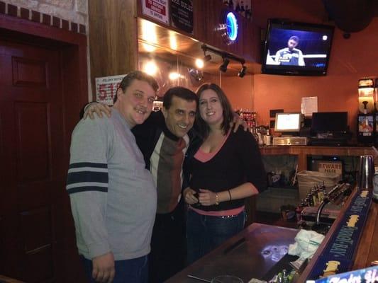 Owner(middle), bartender(left), and manager(right)