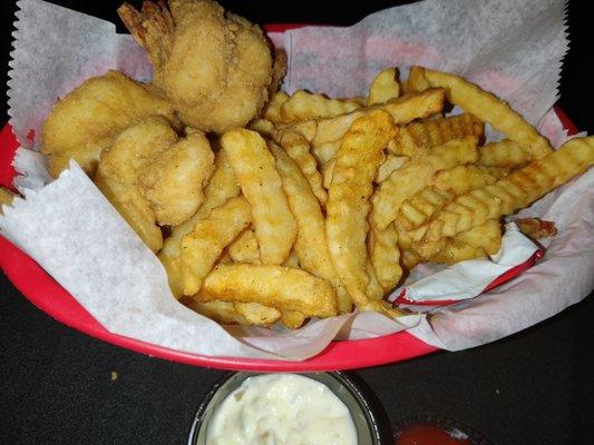 Shrimp and fries