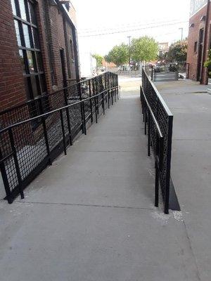 2- commercial heavy duty railings with feet