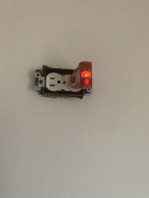 Outlet that's was reversed wire and exposed cover