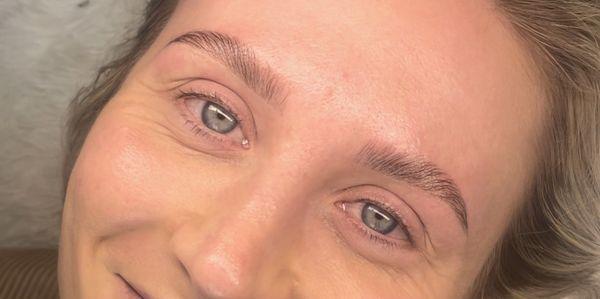 Brow lamination and tint