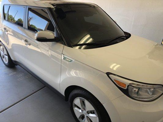 2016 Kia Soul EV - 10% front 30% shield 10% over factory smoke rear