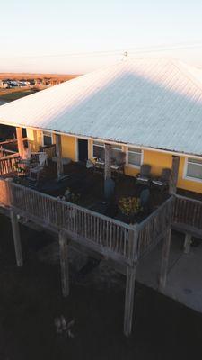 Sunrise on the upper patio