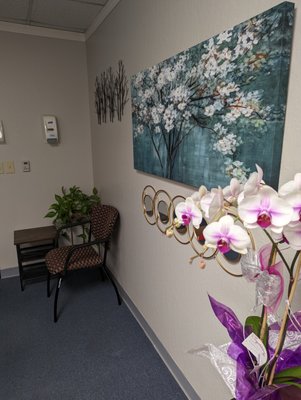 Waiting room at Herban Wellness Acupuncture, APC.