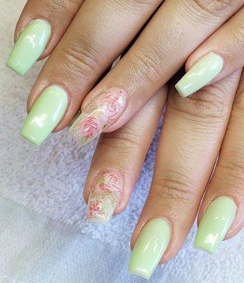 Gel set with design