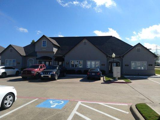 We're the second building on the left: 5136 Village Creek Dr #501 Plano, TX 75093