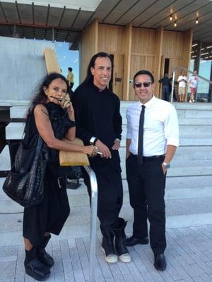 Good times with fashion celebrities. Rick Owens