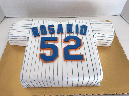 Mets Jersey Birthday Cake