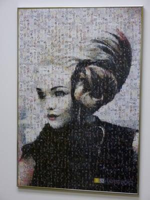 B52 Hairstudio Mosaic Picture, consisting of over 800 pictures of hairstyles of different era's.