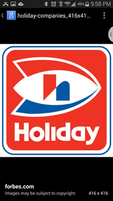 Holiday gas station stores - logo and signage