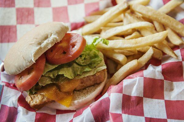 Chicken Sandwich, deep fried and delicious!