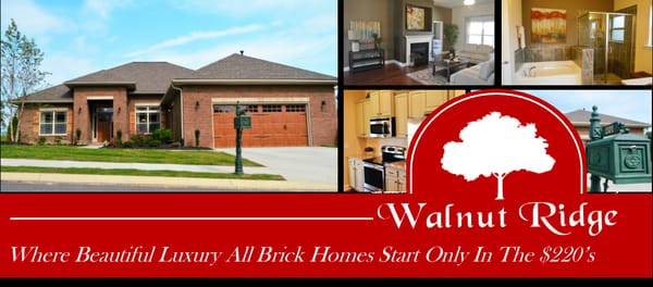 Walnut Ridge-All-brick luxury homes starting in the $220s. Minutes away from downtown Simpsonville, Five Forks and downtown Greenville.