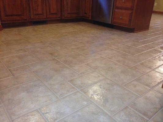 tile grout after